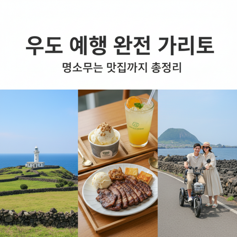 우도 여행 코스 추천: 필수 명소 맛집 완벽 가이드 대표 이미지