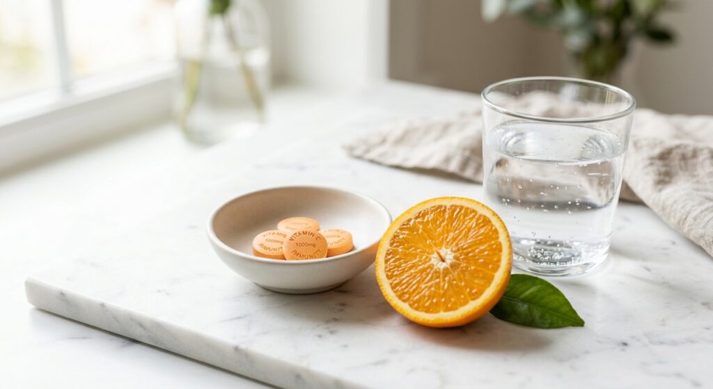 비타민 C 복용 메모: 효과적인 섭취 방법과 주의사항 대표 이미지