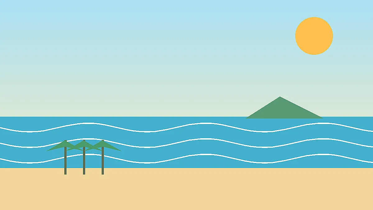 협재·금능해수욕장 반나절 코스, 아이 동반·일몰 기준으로 정리를 설명하는 제주 여행 일러스트