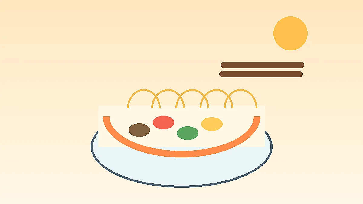 제주 첫 끼 음식 고르는 법, 고기국수·해장국·흑돼지·갈치 선택 기준를 설명하는 제주 여행 일러스트