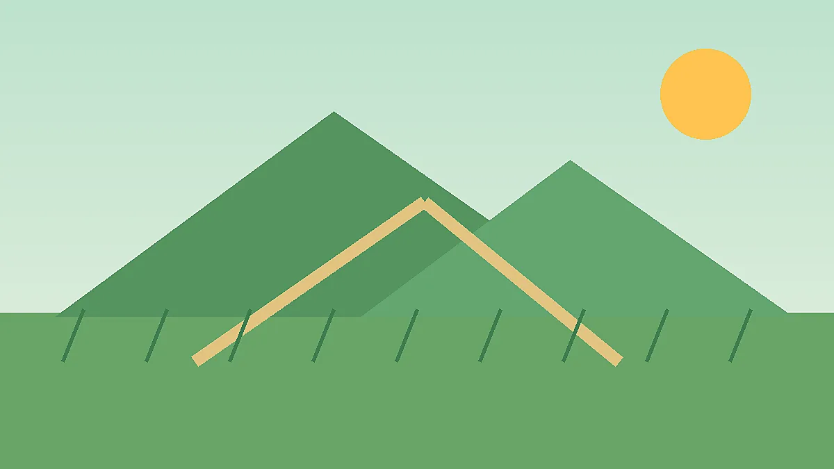 제주 오름 초보 코스 고르는 법, 일출·일몰보다 중요한 체력 기준를 설명하는 제주 여행 일러스트